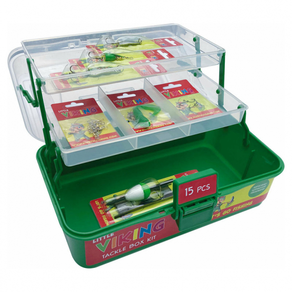 Kinetic Little Viking Tackle Box Kit Green i gruppen Madding / Maddingsæt hos Sportfiskeprylar.se (D200-006-275)