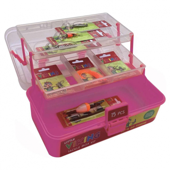 Kinetic Little Viking Tackle Box Kit Fuchsia i gruppen Madding / Maddingsæt hos Sportfiskeprylar.se (D200-399-275)
