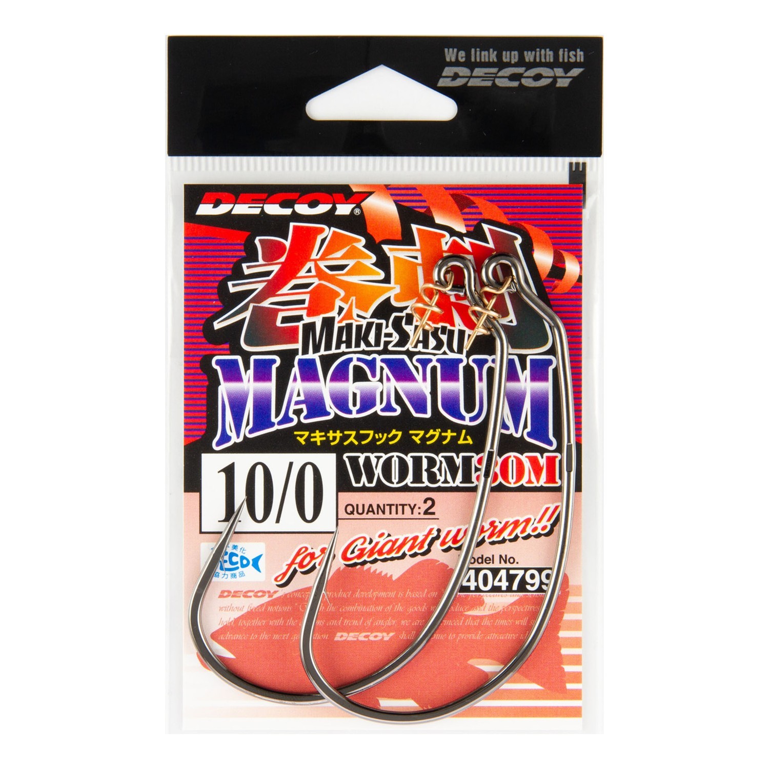 Decoy Worm30M Makisasu Hook Magnum i gruppen Kroge og endegrej / Kroge / Offset kroge hos Sportfiskeprylar.se (D404782r)