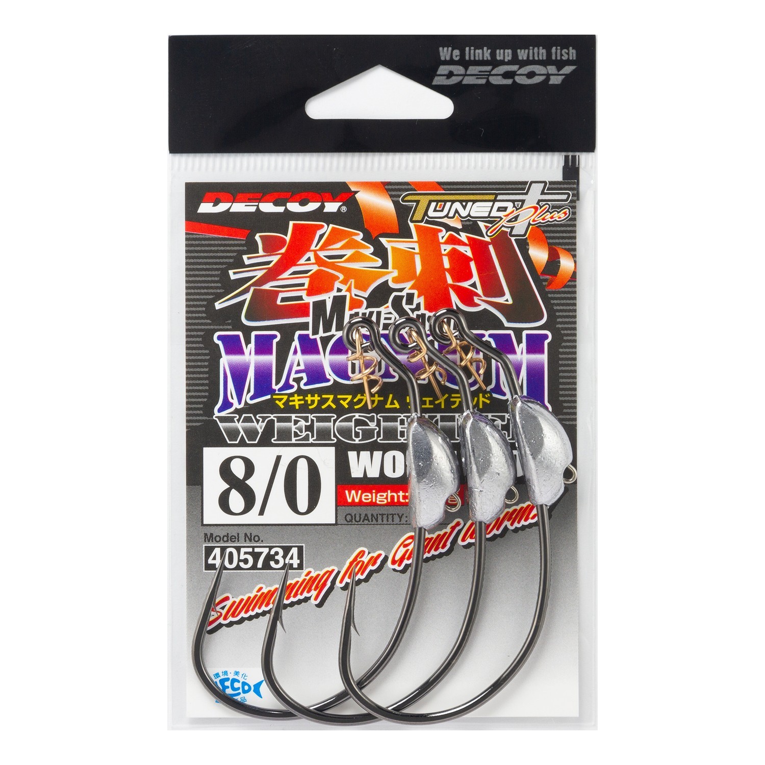 Decoy Worm130M Makisasu Magnum Weighted i gruppen Kroge og endegrej / Kroge / Offset kroge hos Sportfiskeprylar.se (D405734r)