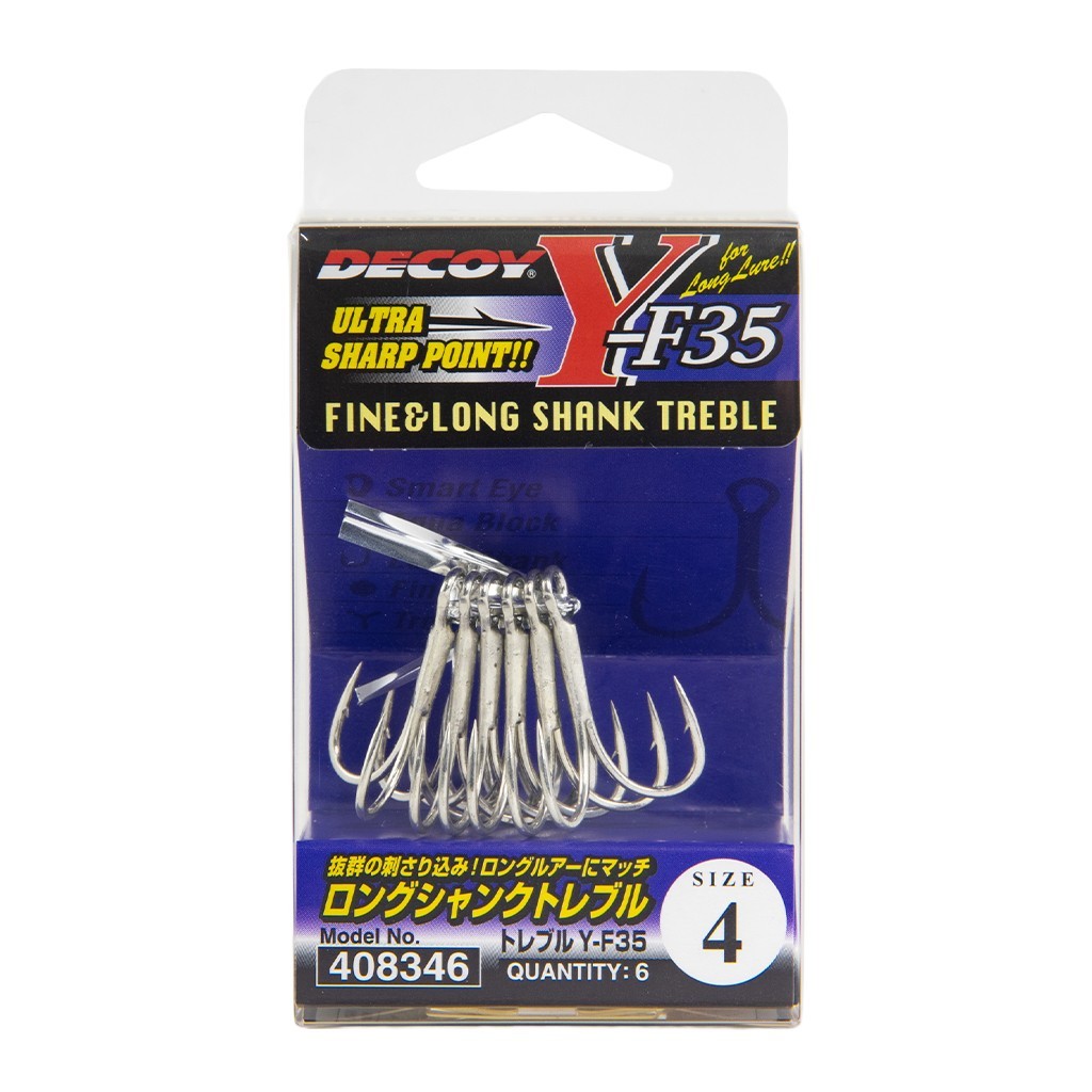 Decoy Treble Y-F35 i gruppen Kroge og endegrej / Kroge / Trebelkroge hos Sportfiskeprylar.se (D408339r)