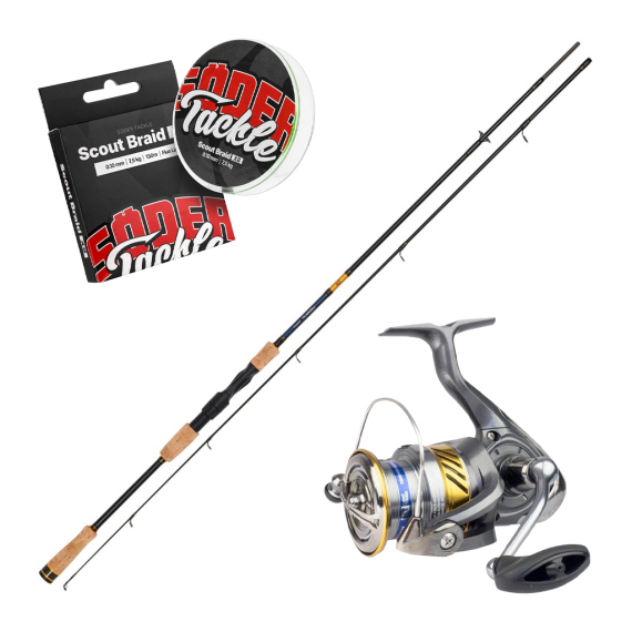 Daiwa Laguna XT Spin 8\'0\'\' 2pc 15-50g Combo i gruppen Sæt / Spinnesæt / Allround Spinnesæt hos Sportfiskeprylar.se (DAIWALAGUNACOMBO)