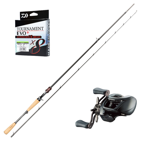 Daiwa Steez AGS Bait 7\'2\'\' 5-27g Hurricane Combo i gruppen Sæt / Kastesæt / Kastesæt Aborre hos Sportfiskeprylar.se (DAIWASTEEZSET)