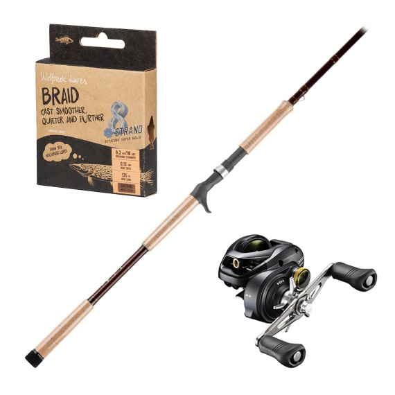 Wolfcreek Damn You Rod 2.0 - 8’6\'\' MultiPurpose, 6oz/180g Combo i gruppen Sæt / Kastesæt / Baitcastersæt Gedde hos Sportfiskeprylar.se (DAMNYOU20COMBO)
