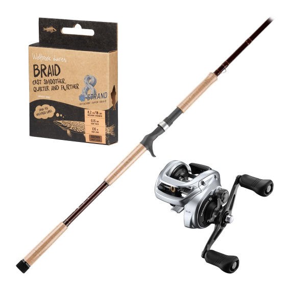 Wolfcreek Damn You Rod 2.0 10’ Monster 450g & Tranx Combo i gruppen Sæt / Kastesæt / Baitcastersæt Gedde hos Sportfiskeprylar.se (DAMNYOUMONSTERCOMBO)