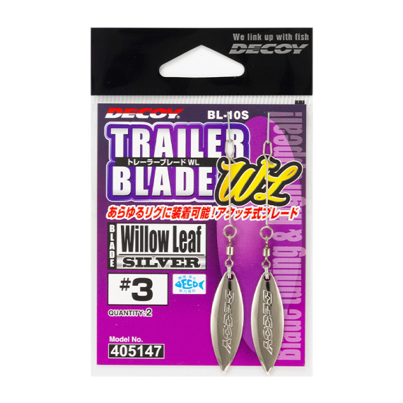 Decoy BL-10S Trailer Blade WL Silver i gruppen Kroge og endegrej / Spinnerbait rigs and blades hos Sportfiskeprylar.se (DBL10S2r)