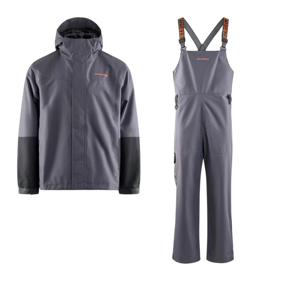 Grundéns Men\'s Deepwater 2L Fishing Jacket & Bib Set Anchor i gruppen Beklædning og fodtøj / Beklædning / Fiskedragter hos Sportfiskeprylar.se (DEEPWATERANCHORSET)
