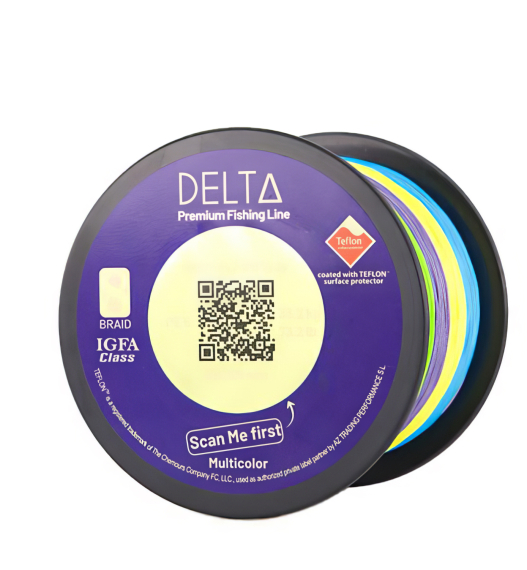 DELTA Teflon X8 Braid Multicolour 150m i gruppen Snøre / Multifilament hos Sportfiskeprylar.se (DELTAMULTI15044r)