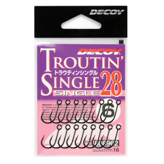 Decoy Single28 Troutin Single i gruppen Kroge og endegrej / Kroge / Enkeltkroge hos Sportfiskeprylar.se (DS284r)