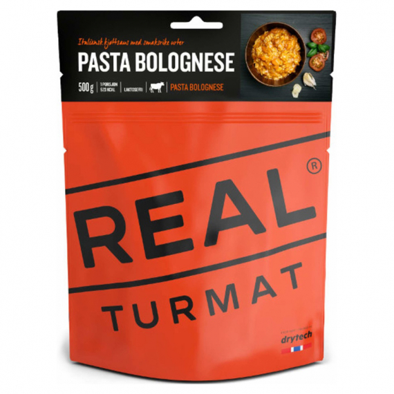 Real Turmat Pasta Bolognese i gruppen Outdoor / Lejrmad / Frysetørret mad hos Sportfiskeprylar.se (DT5263)