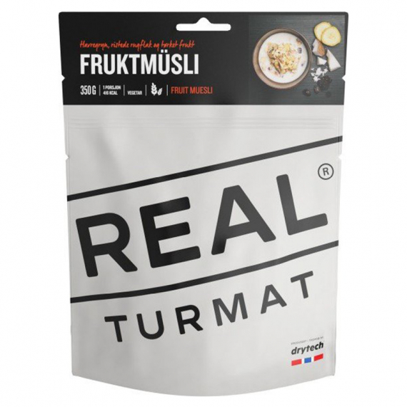 Real Turmat Fruit Muesli i gruppen Outdoor / Lejrmad / Frysetørret mad hos Sportfiskeprylar.se (DT5361)