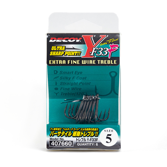 Decoy Treble Y-F33F i gruppen Kroge og endegrej / Kroge hos Sportfiskeprylar.se (DTYF33F10r)
