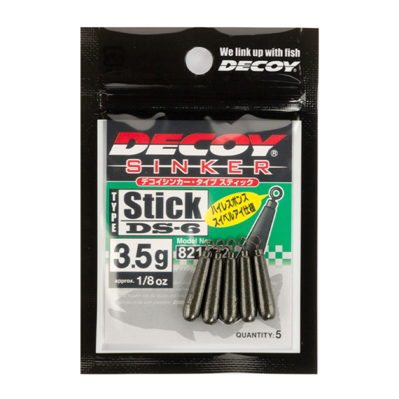 Decoy DS-6 Sinker Type Stick i gruppen Kroge og endegrej / Synk og lod / Dropshot synk hos Sportfiskeprylar.se (DY-DS6STSr)
