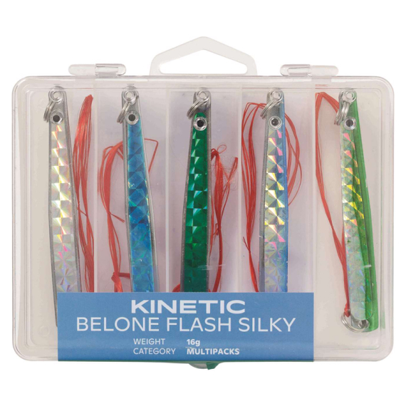 Kinetic Belone Flash Silky (5-pack) i gruppen Madding / Maddingsæt / maddingsæt ørred hos Sportfiskeprylar.se (E129-012-163r)