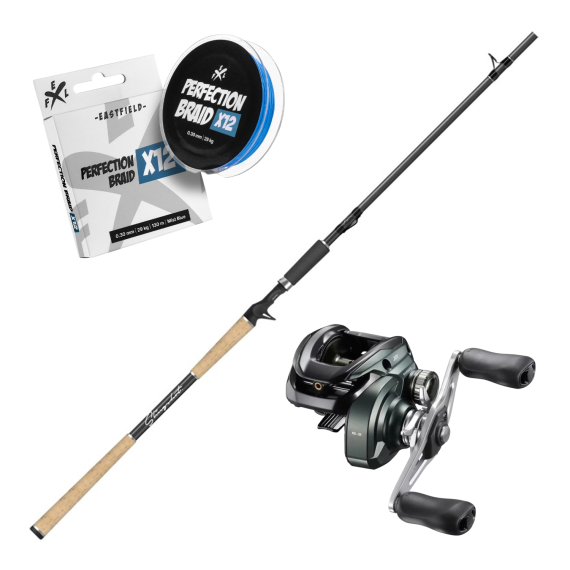 Eastfield Slingshot V2 Casting Combo 7\'9\'\' 40-110g V2 i gruppen Sæt / Kastesæt / Baitcastersæt Gedde hos Sportfiskeprylar.se (EFLSLINGSHOTCOMBO)
