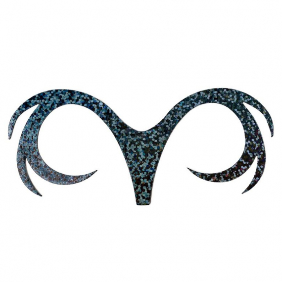 Double Dragon Tails XL 3-pack - Holographic Black i gruppen Kroge og endegrej / Fluebinding / Fluebindingsmateriale / Haler hos Sportfiskeprylar.se (F-DDT4105)