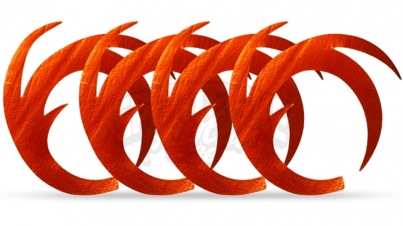 Dragon Tails XL 4-pack, Orange i gruppen Kroge og endegrej / Fluebinding / Fluebindingsmateriale / Haler hos Sportfiskeprylar.se (F-DT4109)