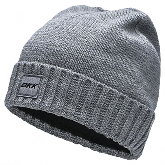 BKK Logo Beanie Grey i gruppen Beklædning og fodtøj / Kasketter og hovedbeklædning / Huer og hatte hos Sportfiskeprylar.se (F-HT-2072)