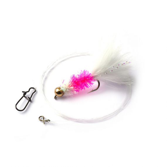 Darts Fly with leader - Fritz Cats Whisker #6 Pink i gruppen Madding / Bombarda og Float N\' Fly / Float N\' Fly hos Sportfiskeprylar.se (F000-002)