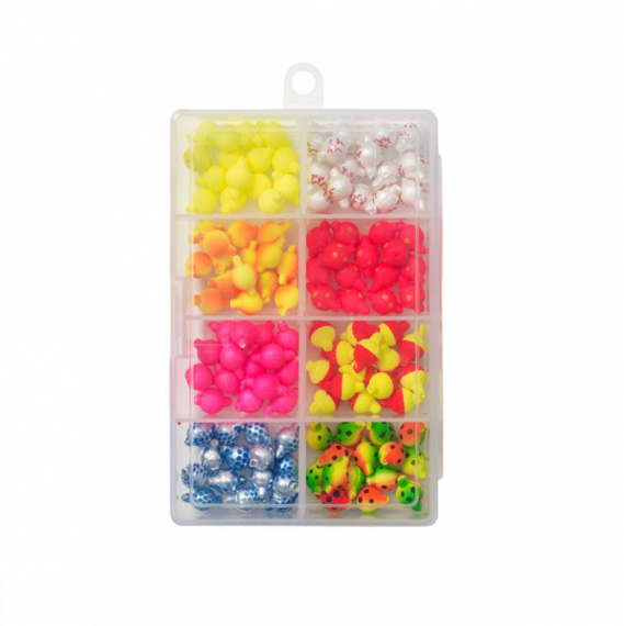 Kinetic Flotation Beads Kit M 120pcs i gruppen Kroge og endegrej / Rig tilbehør / Perler og kugler hos Sportfiskeprylar.se (F183-M-279)