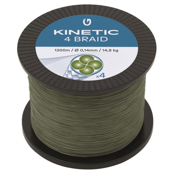 Kinetic 4 Braid 1200m Dusty Green i gruppen Snøre / Multifilament hos Sportfiskeprylar.se (F505-024r)