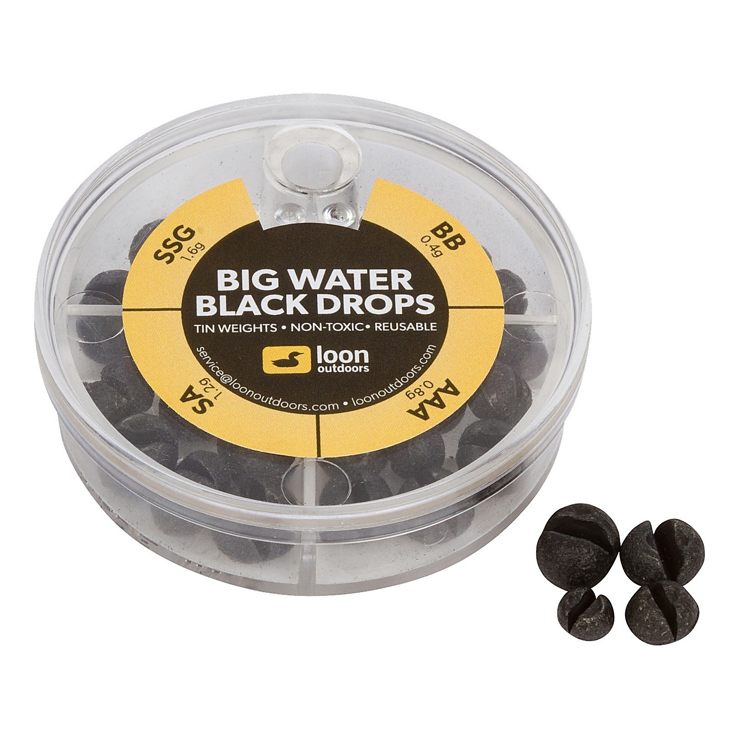 Loon Black Drop - 4 Division - Black Big Water i gruppen Kroge og endegrej / Synk og lod / Bly- og splitlod hos Sportfiskeprylar.se (F7132)