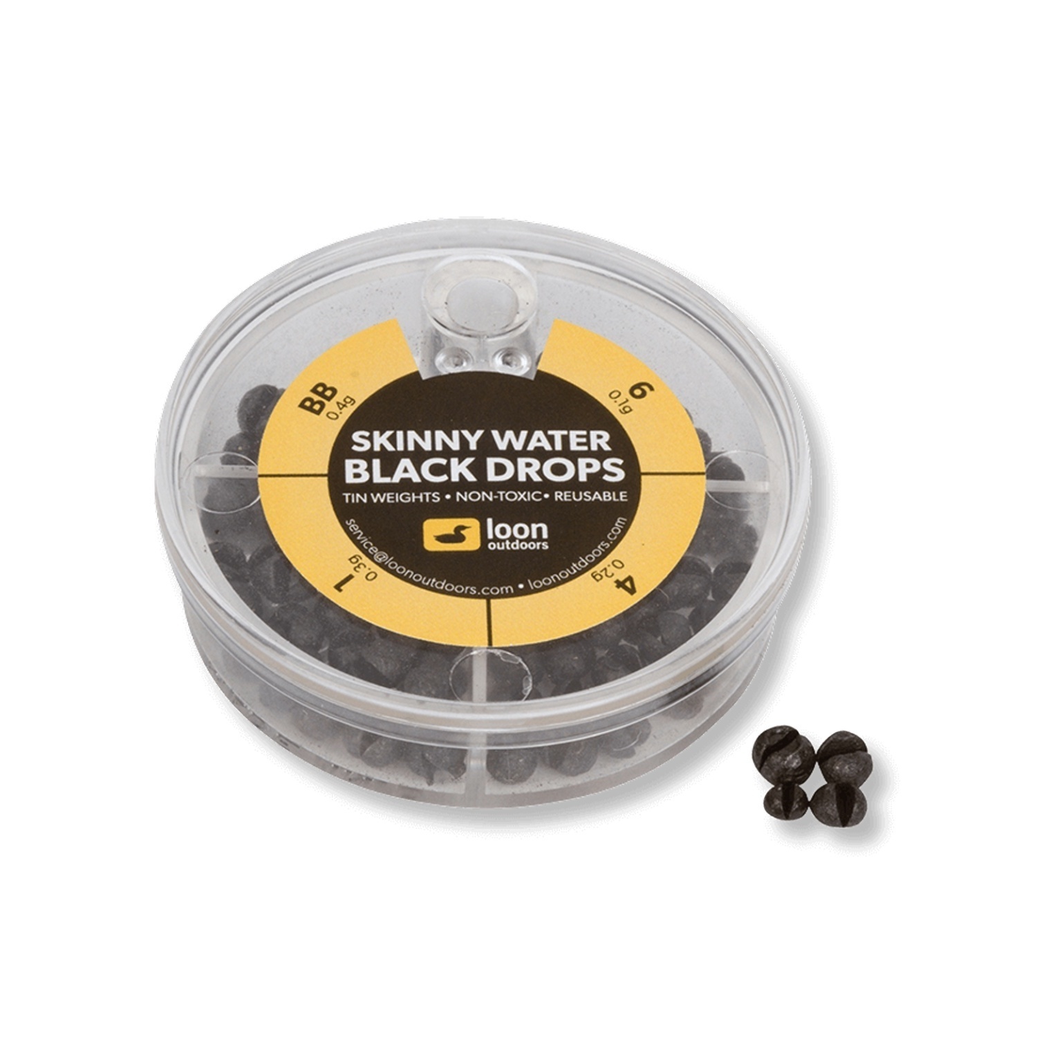 Loon Black Drop - 4 Division - Black Skinny Water i gruppen Kroge og endegrej / Synk og lod / Bly- og splitlod hos Sportfiskeprylar.se (F7133)