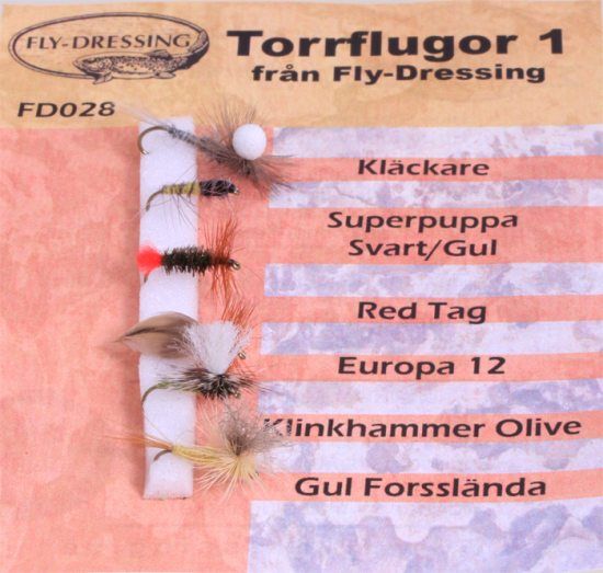 Torrflugor 1 i gruppen Madding / Fluer / Tørfluer hos Sportfiskeprylar.se (FD028)