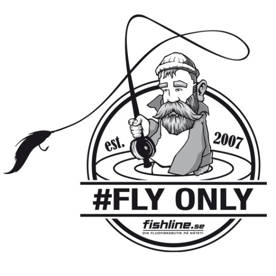 Fishline FLY ONLY sticker i gruppen Andet / Klistermærker og overføringsbilleder hos Sportfiskeprylar.se (FL-STICK-FLYONLY)