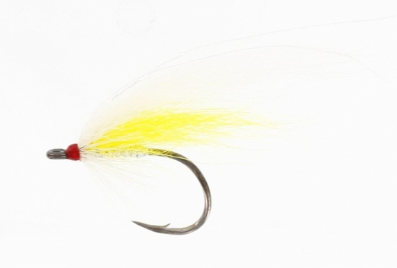 Spinfly Blondie White/Yellow i gruppen Madding / Fluer / Laksefluer hos Sportfiskeprylar.se (FL00410r)