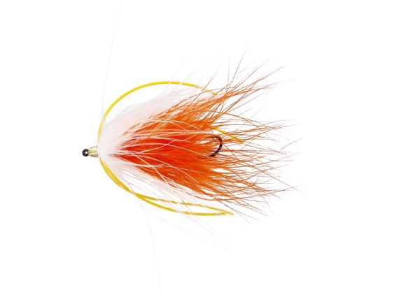 Marabou Worm White/Orange i gruppen Madding / Fluer / Streamere hos Sportfiskeprylar.se (FL24063r)
