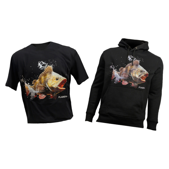 Fladen Perch Hunter T-shirt & Hoodie Bundle i gruppen Beklædning og fodtøj / Beklædning / Sweatere / Hættetrøjer hos Sportfiskeprylar.se (FLADENPERCHUNTERSET)