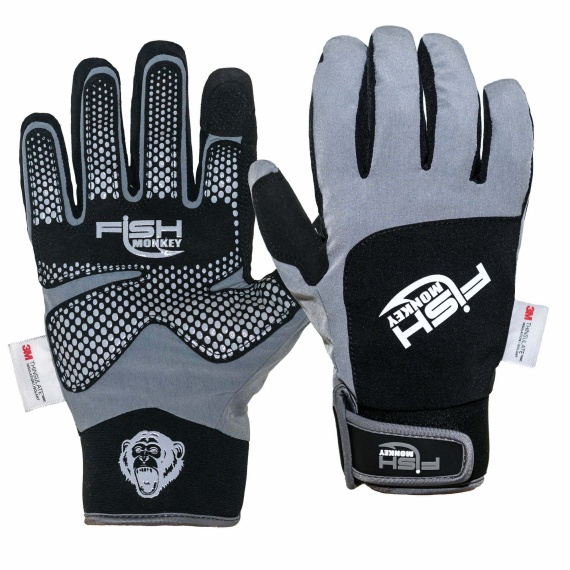 Fish Monkey Stealth Dry-Tec Gloves XL i gruppen Beklædning og fodtøj / Beklædning / Handsker hos Sportfiskeprylar.se (FM38-GRY-XL)