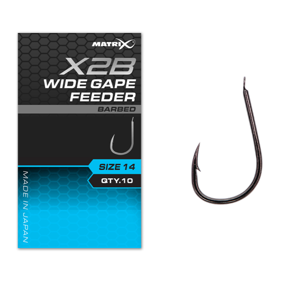 Matrix X2B Wide Gape Feeder Barbed i gruppen Kroge og endegrej / Kroge / Enkeltkroge hos Sportfiskeprylar.se (GHK204r)