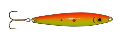 Gladsax wobbler Fluo Point - Fluo röd gul 20g i gruppen Madding / Havørred madding og kystwoblere / Kystwoblere hos Sportfiskeprylar.se (GL-125-20)