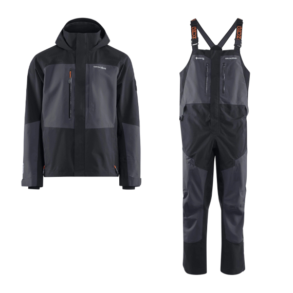 Grundéns Gore-Tex Pro Fishing Jacket & Bib Combo Obsidian i gruppen Beklædning og fodtøj / Beklædning / Fiskedragter hos Sportfiskeprylar.se (GRUNDENSGORETEXSET)