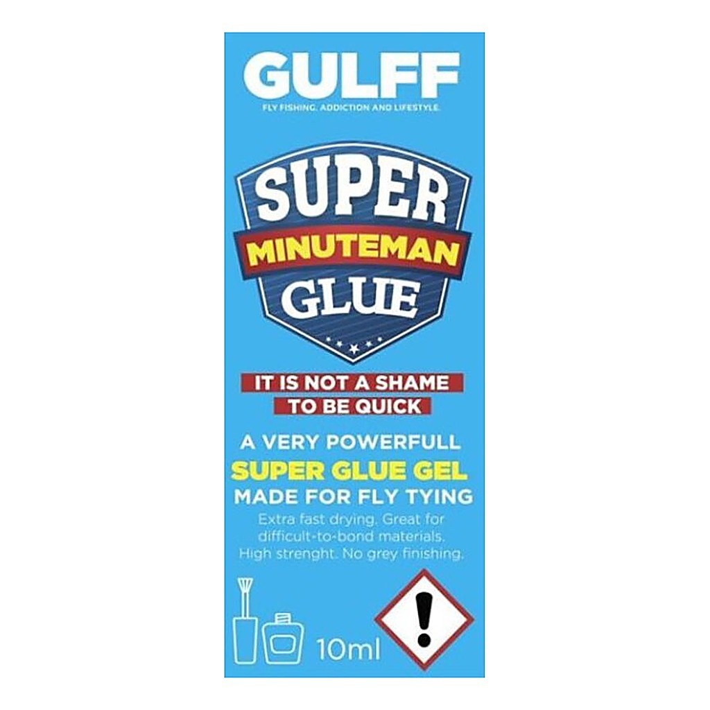Gulff Minuteman Gel 10ml i gruppen Udstyr og tilbehør / Superlim og epoxy / Superlim hos Sportfiskeprylar.se (GU10MG)