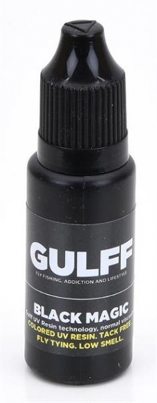 Gulff Black Magic 15ml i gruppen Udstyr og tilbehør / Superlim og epoxy / UV-lim hos Sportfiskeprylar.se (GU15BLK)