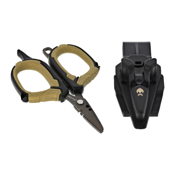 Westin Braid Scissors Incl, Sheath S 3,5\'\'/8,9cm Black Sand i gruppen Udstyr og tilbehør / Tænger og sakse / Snøreklippere og sakse hos Sportfiskeprylar.se (H025-S-627)