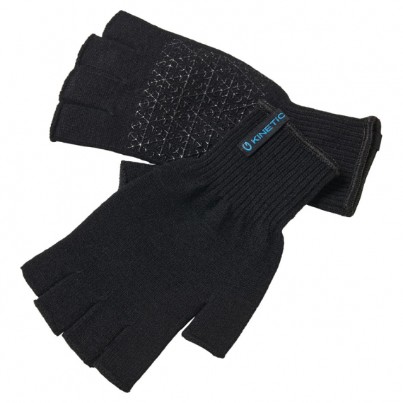 Kinetic Merino Wool Half Finger Glove Black, One Size i gruppen Beklædning og fodtøj / Beklædning / Handsker hos Sportfiskeprylar.se (H207-007-OS)
