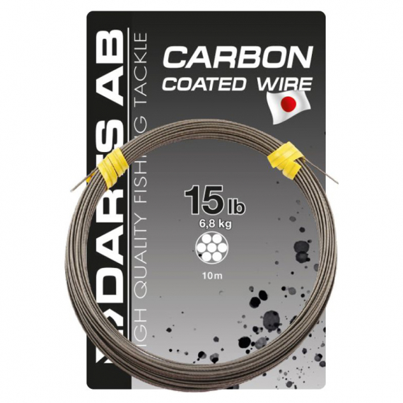 Darts Carbon Coated Wire i gruppen Kroge og endegrej / Ledere og Forfangsmateriale / Forfangsmateriale / Wire hos Sportfiskeprylar.se (H511-60r)