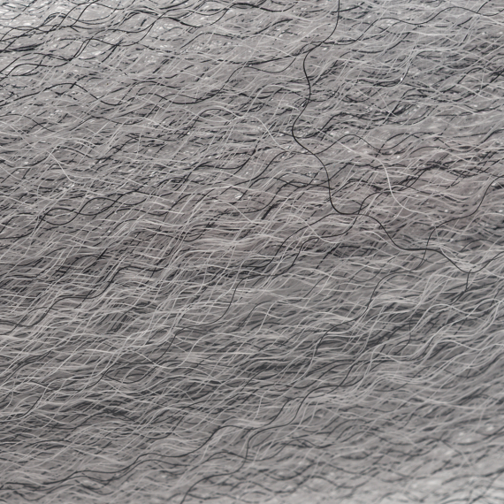 Strung Fuzzy Fiber - Gray