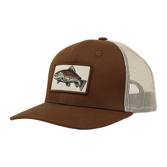 Hurricane Brown Trout Patch Trucker Hat i gruppen Beklædning og fodtøj / Kasketter og hovedbeklædning / Kasketter / Trucker caps hos Sportfiskeprylar.se (HAT01)