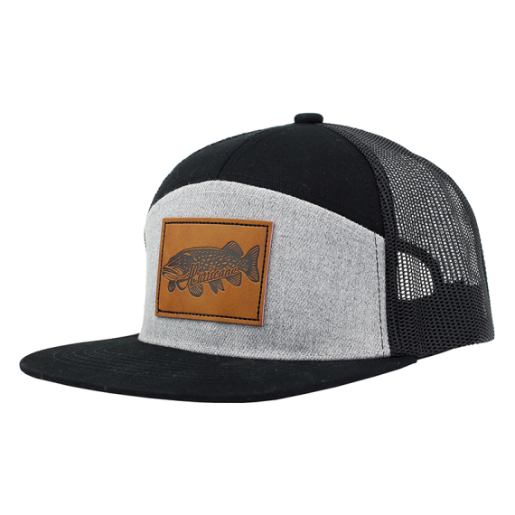 Hurricane Leather Patch Pike 7-panel Trucker Hat i gruppen Beklædning og fodtøj / Kasketter og hovedbeklædning / Kasketter / Trucker caps hos Sportfiskeprylar.se (HAT05)