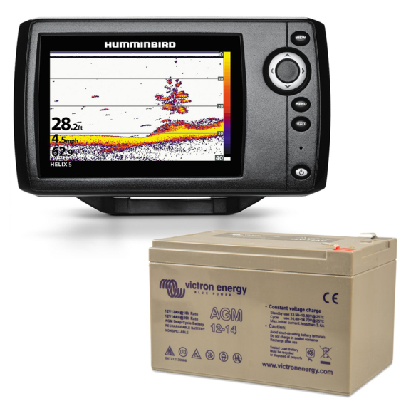 Humminbird Helix 5 Victron 14Ah Battery Combo i gruppen Bådelektronik / Ekkolod og kortplottere / Ekkolod- og kortplottersæt hos Sportfiskeprylar.se (HELIX5BATTERYSET)