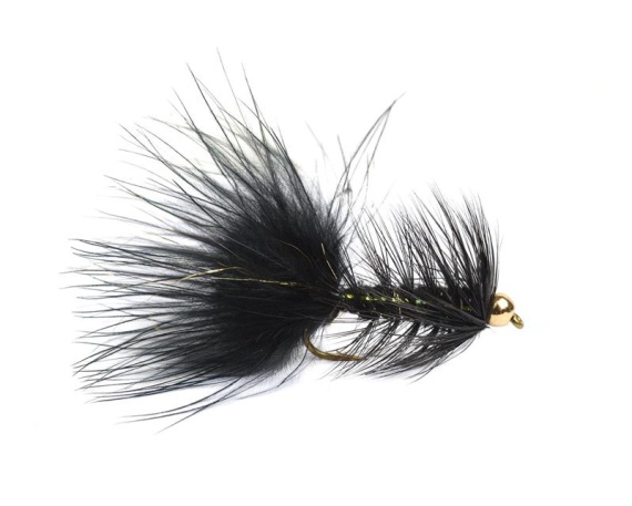 Wolly Bugger Gold Head Black size 8 i gruppen Madding / Fluer / Streamere hos Sportfiskeprylar.se (HF1230-8)
