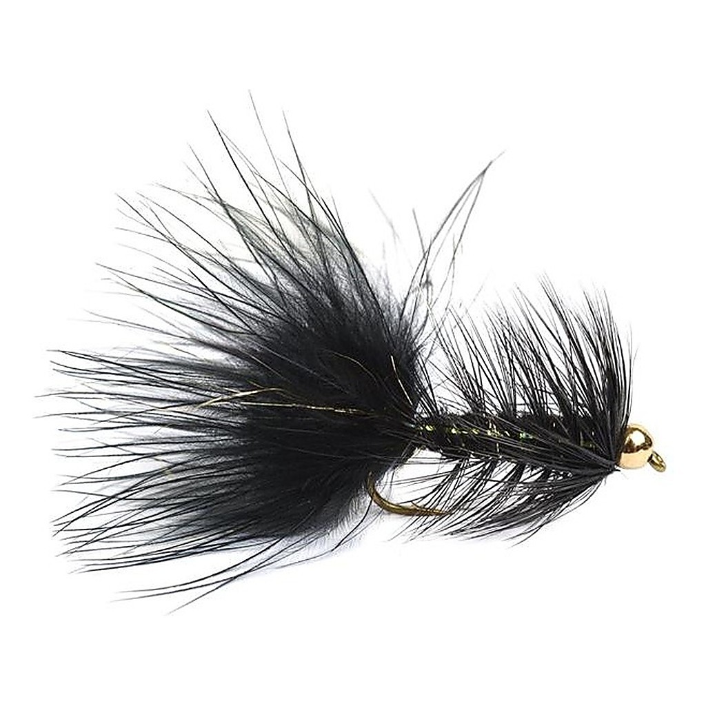 Wolly Bugger Gold Head Black size 8 i gruppen Madding / Fluer / Streamere hos Sportfiskeprylar.se (HF1230-8)