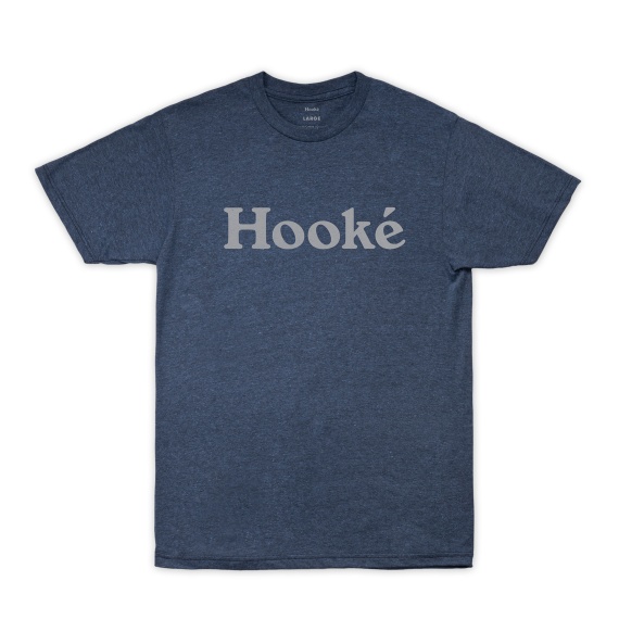 Hooke Original Tee Indigo Black Heather - S i gruppen Beklædning og fodtøj / Beklædning / T-shirts hos Sportfiskeprylar.se (HK19FW-TS1-IBH-S)