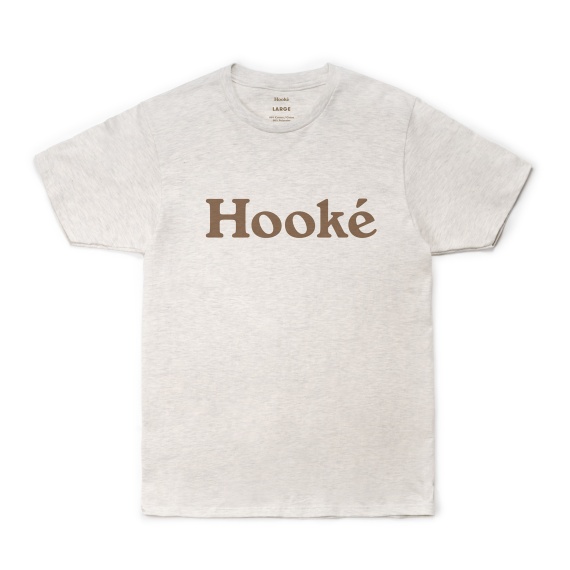 Hooke Original Tee Oatmeal i gruppen Beklædning og fodtøj / Beklædning / T-shirts hos Sportfiskeprylar.se (HK19FW-TS1-OAT-Sr)