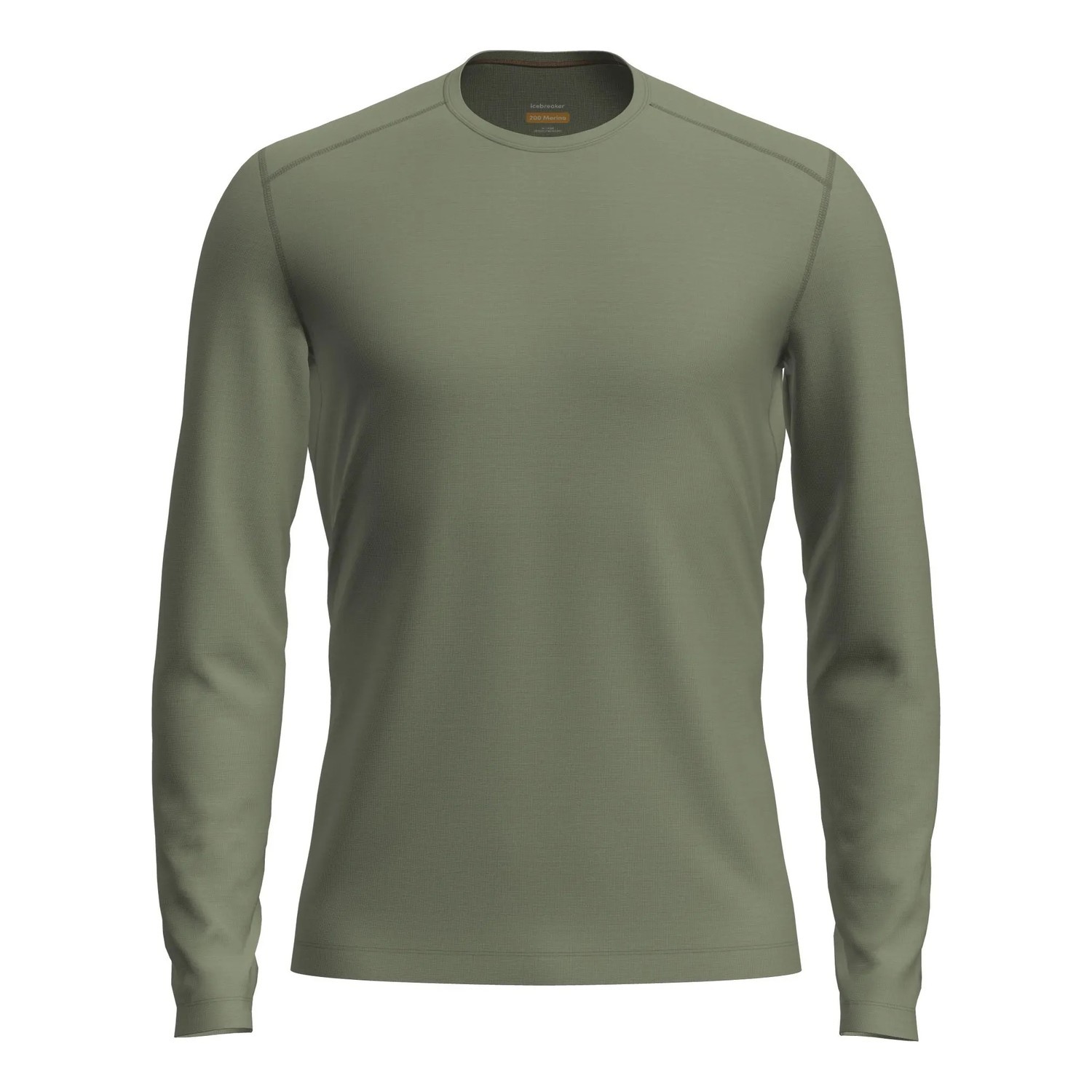 Icebreaker M\'s Merino 200 Oasis LS Crew Lichen i gruppen Beklædning og fodtøj / Beklædning / Undertøj / Langærmede undertrøjer hos Sportfiskeprylar.se (IB104365A741002r)